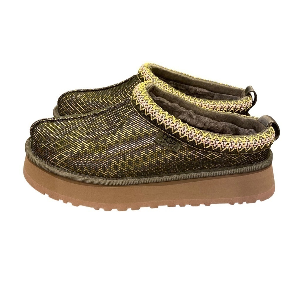UGG Tazz Maxi Tasman Slip On Slipper Shoes Burnt Olive 1140430 Women Size 10 NEW - Picture 6 of 11